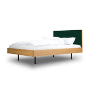 Unidorm Eiche - Holzbett mit Kopfteil 200 x 200 cm