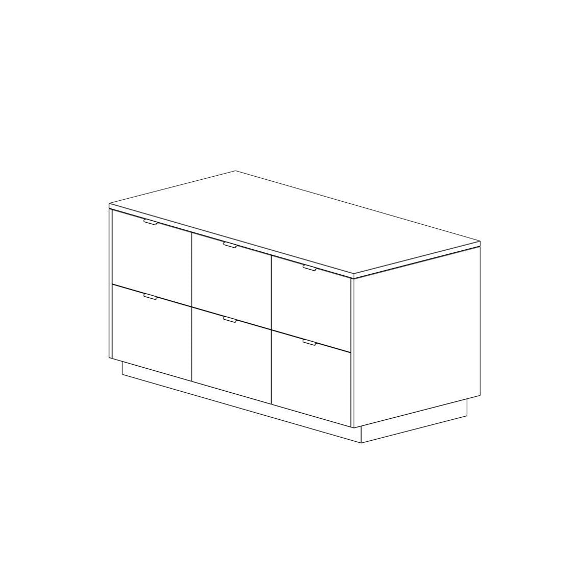 Zeichnung, BBUnit Kücheninsel