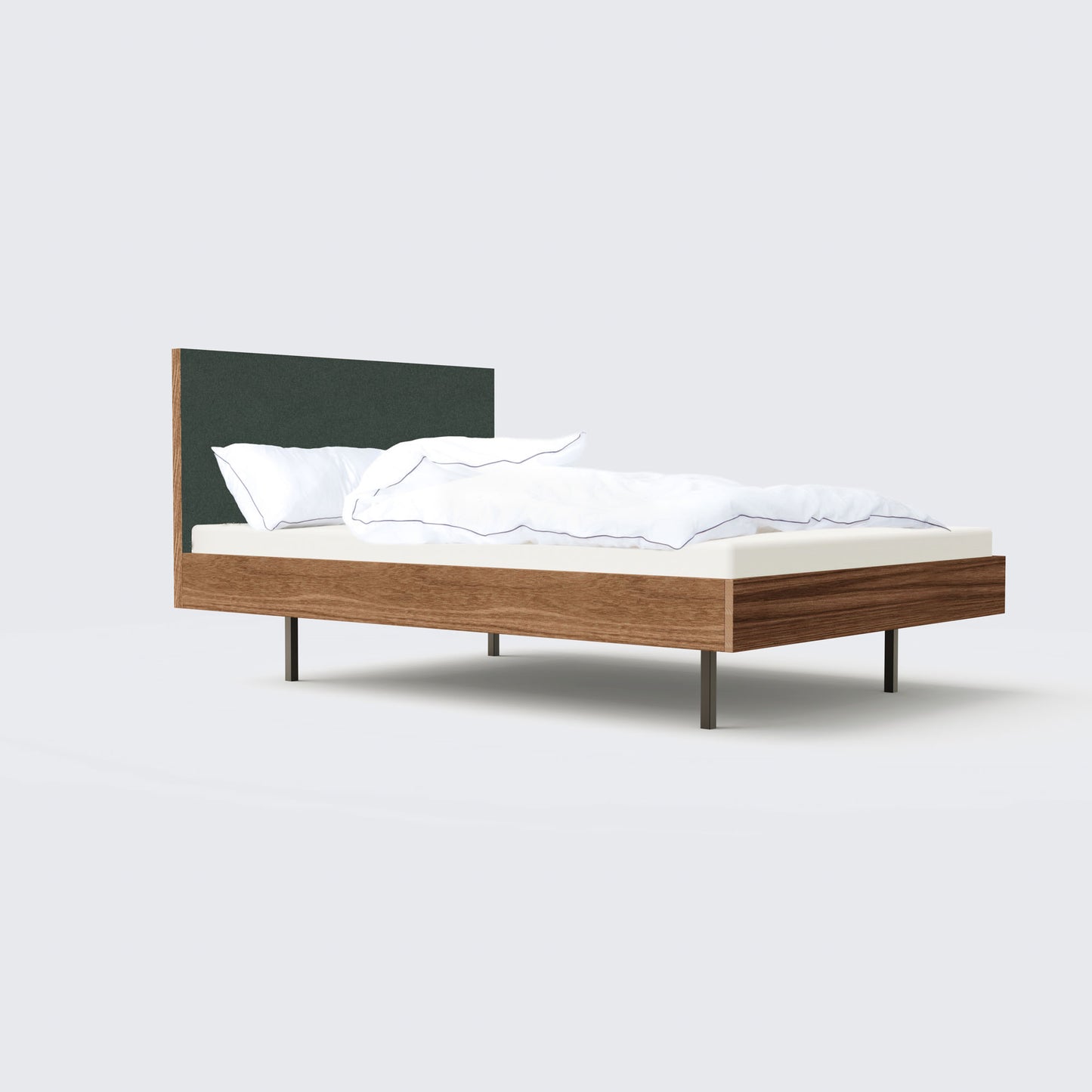 
                  
                    Unidorm Nussbaum - Holzbett mit Kopfteil 180 x 200 cm
                  
                