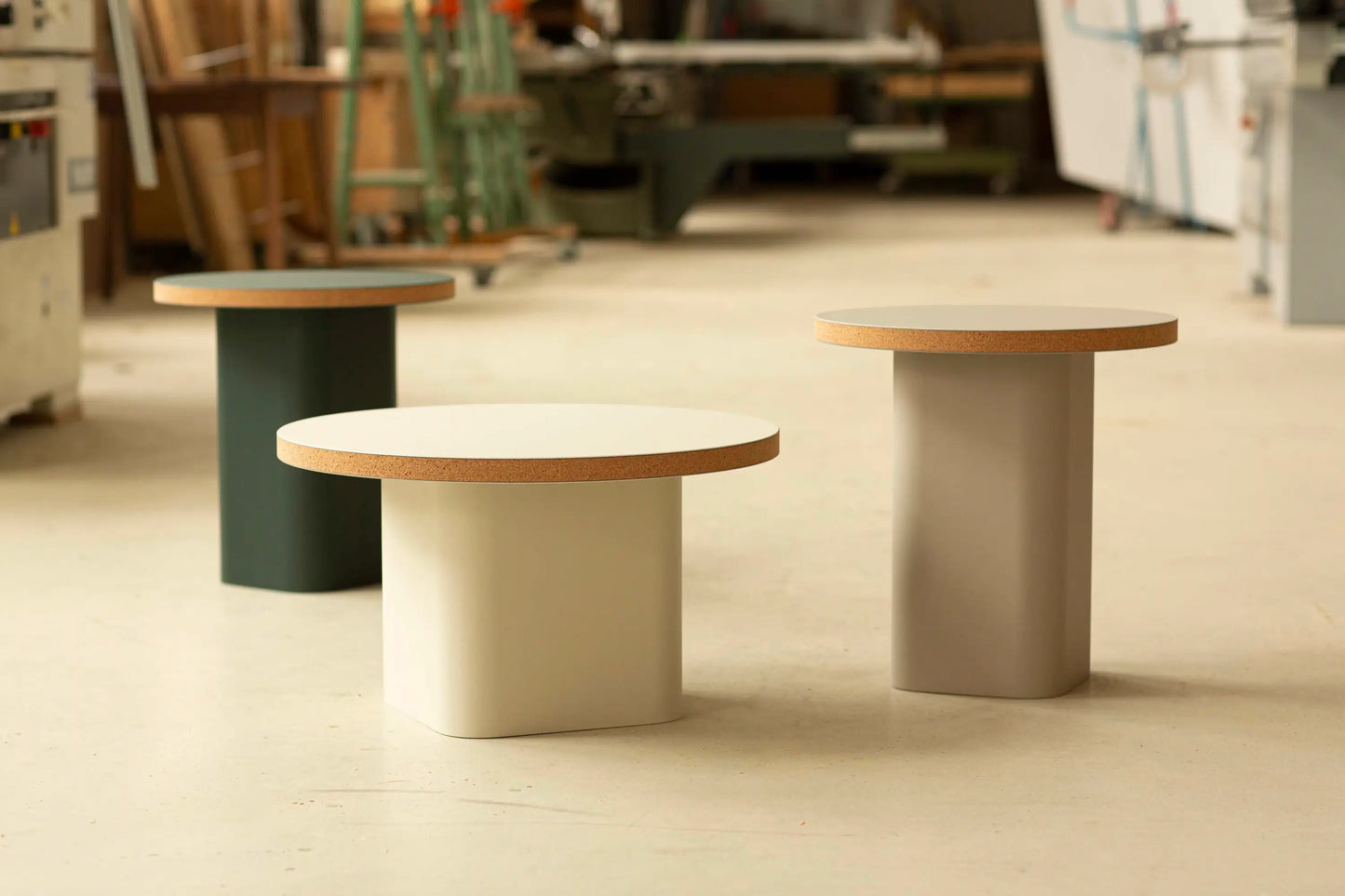 THOI Beistelltisch in Kork und Linoleum von Bartmann in klein und groß