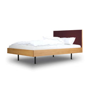 Unidorm Bett, Linoleumkopfteil burgundy