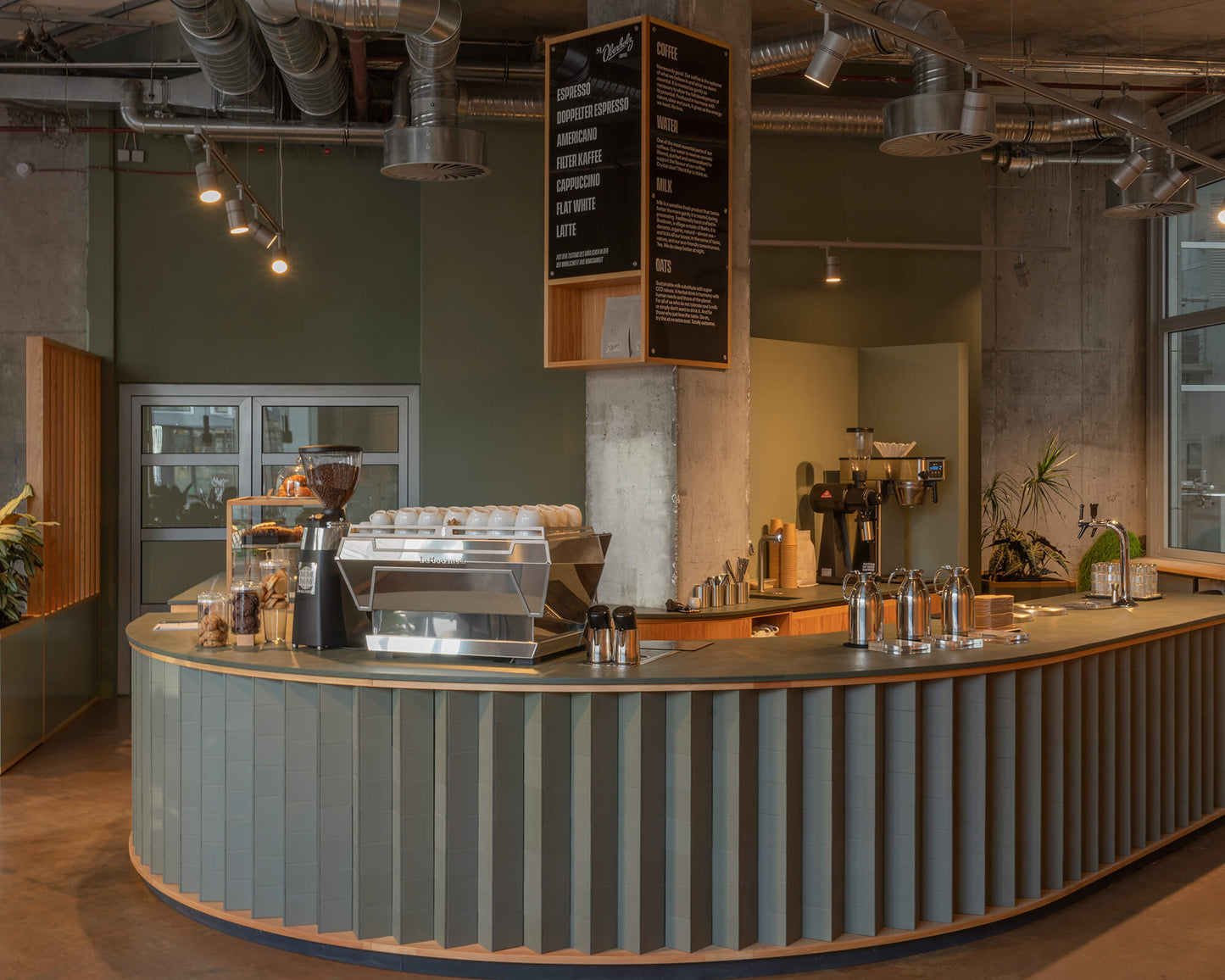 Runder Tresen in einem Café